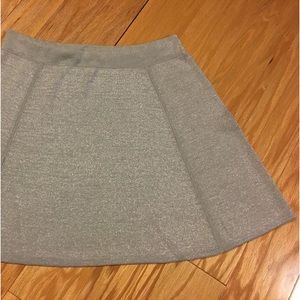 Theory Short A-Line Skirt (Ice Silver/Gray-12)